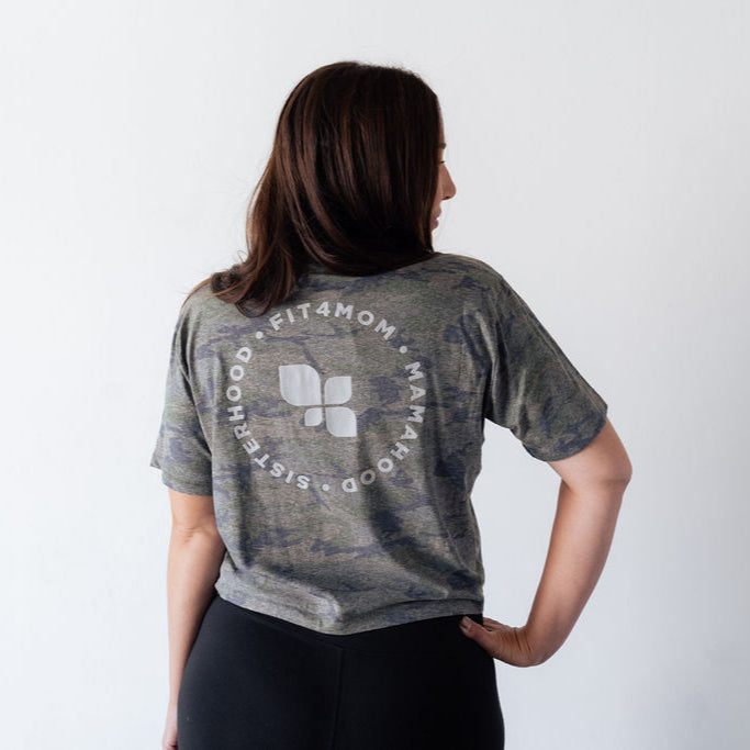 Camo Boxy Crop
