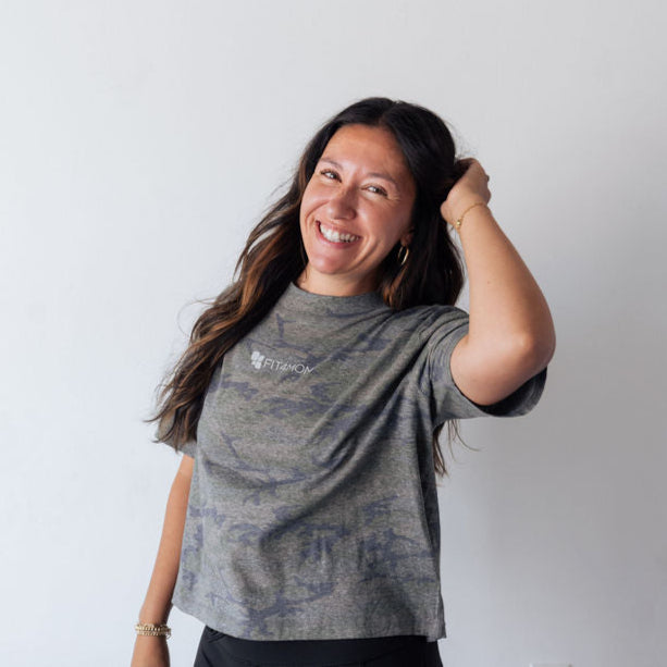 Camo Boxy Crop