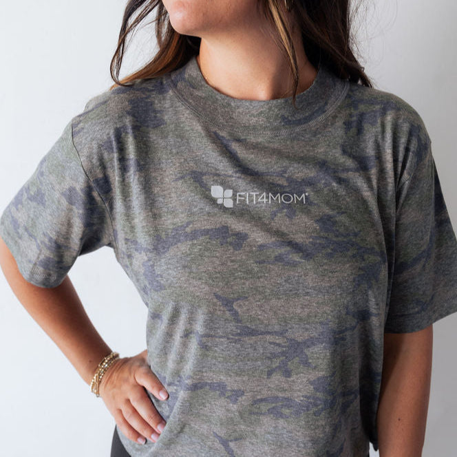 Camo Boxy Crop